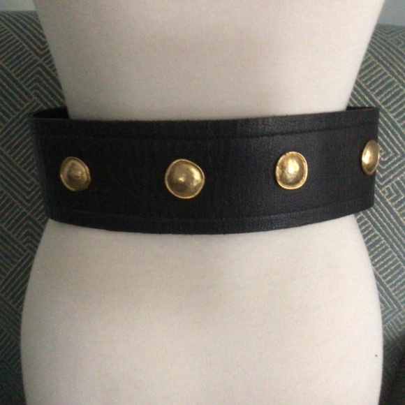 Vintage EDOUARD RAMBAUD Paris Black Leather Belt #30539, Size S-M - Picture 10 of 10